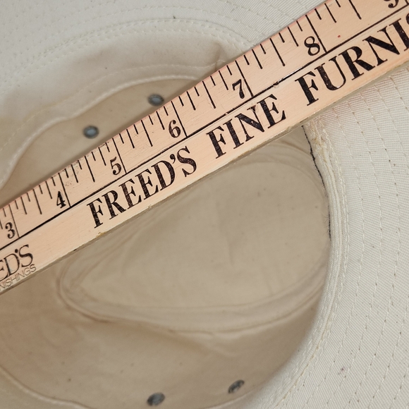 Dorfman Pacific DPC Men's Cotton Twill Belted Safari Hat Size Small Cream. - Picture 9 of 10